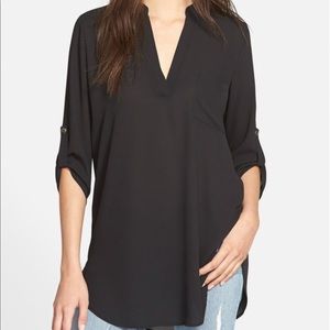 Lush split neck tunic